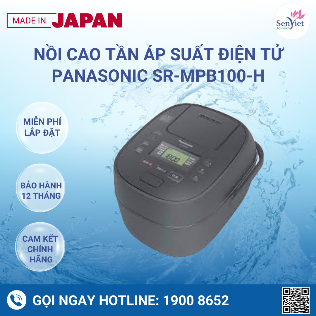 Nồi Cao Tần Áp Suất Điện Tử PANASONIC SR-MPB100-H