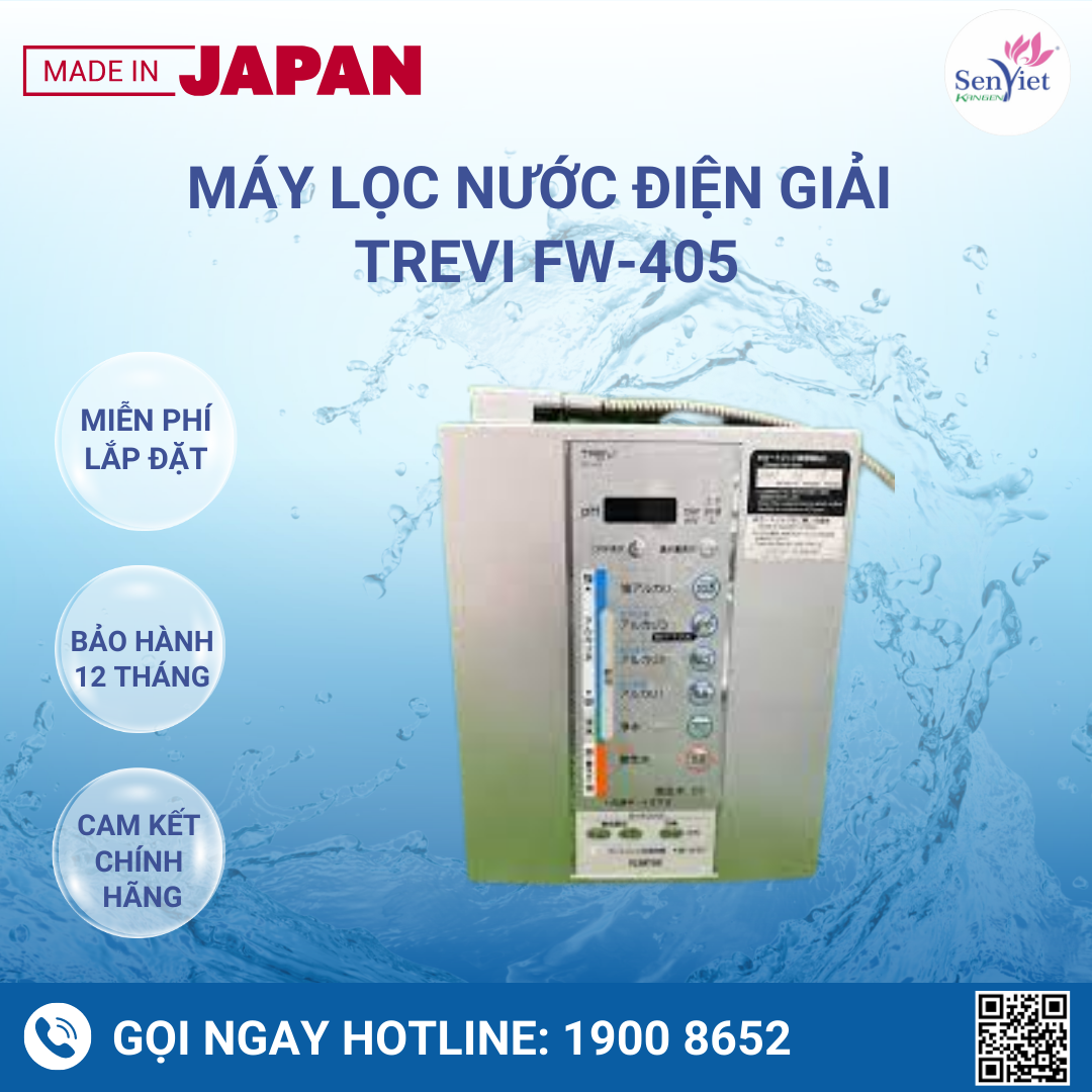Máy Lọc Nước Điện Giải Trevi FW-405