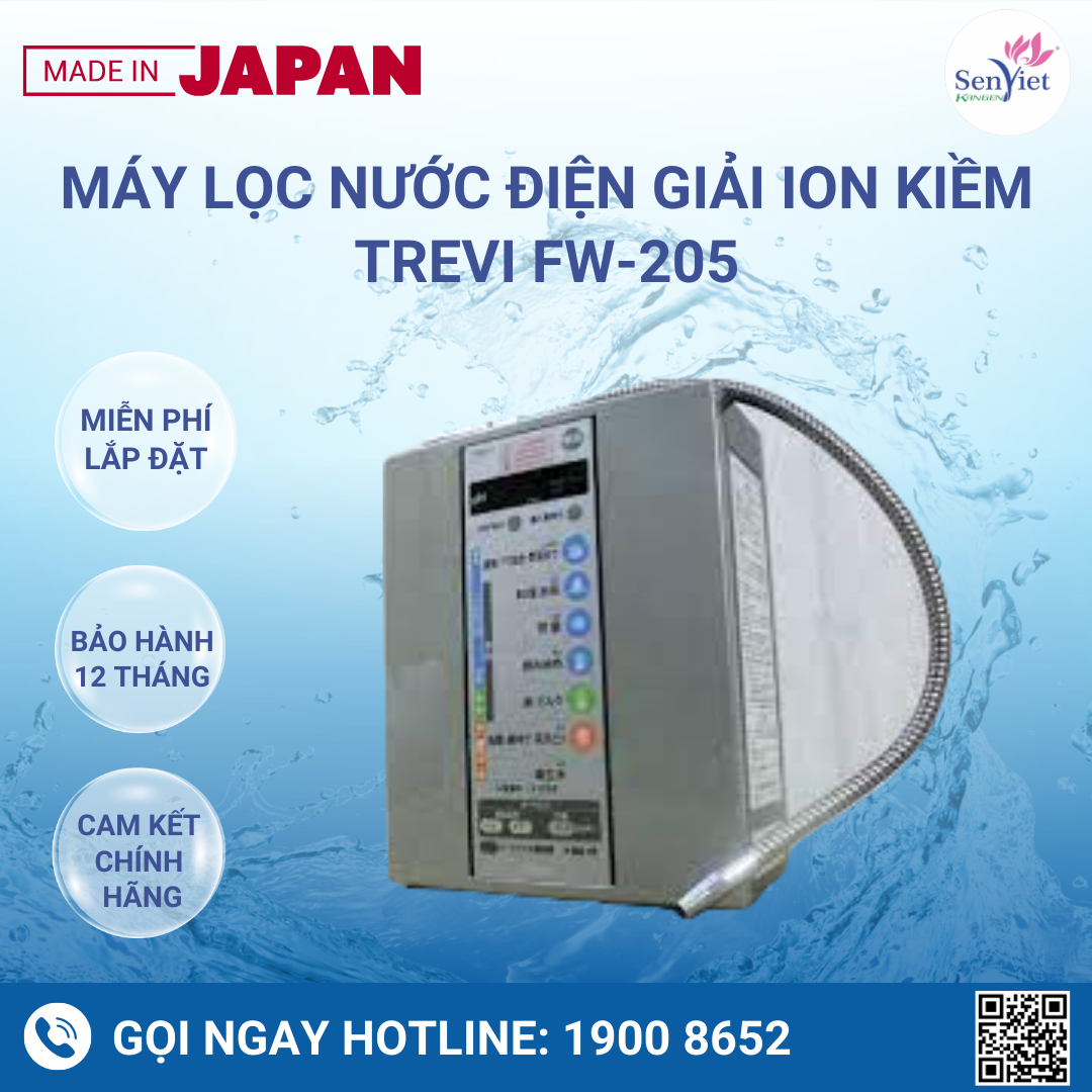 Máy Lọc Nước Điện Giải Ion Kiềm Trevi FW-205